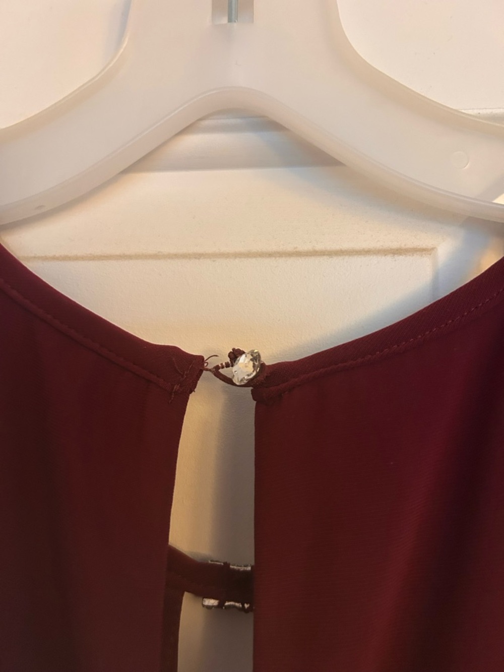 NWOT maroon floor length dress✨ - Picture 10 of 10